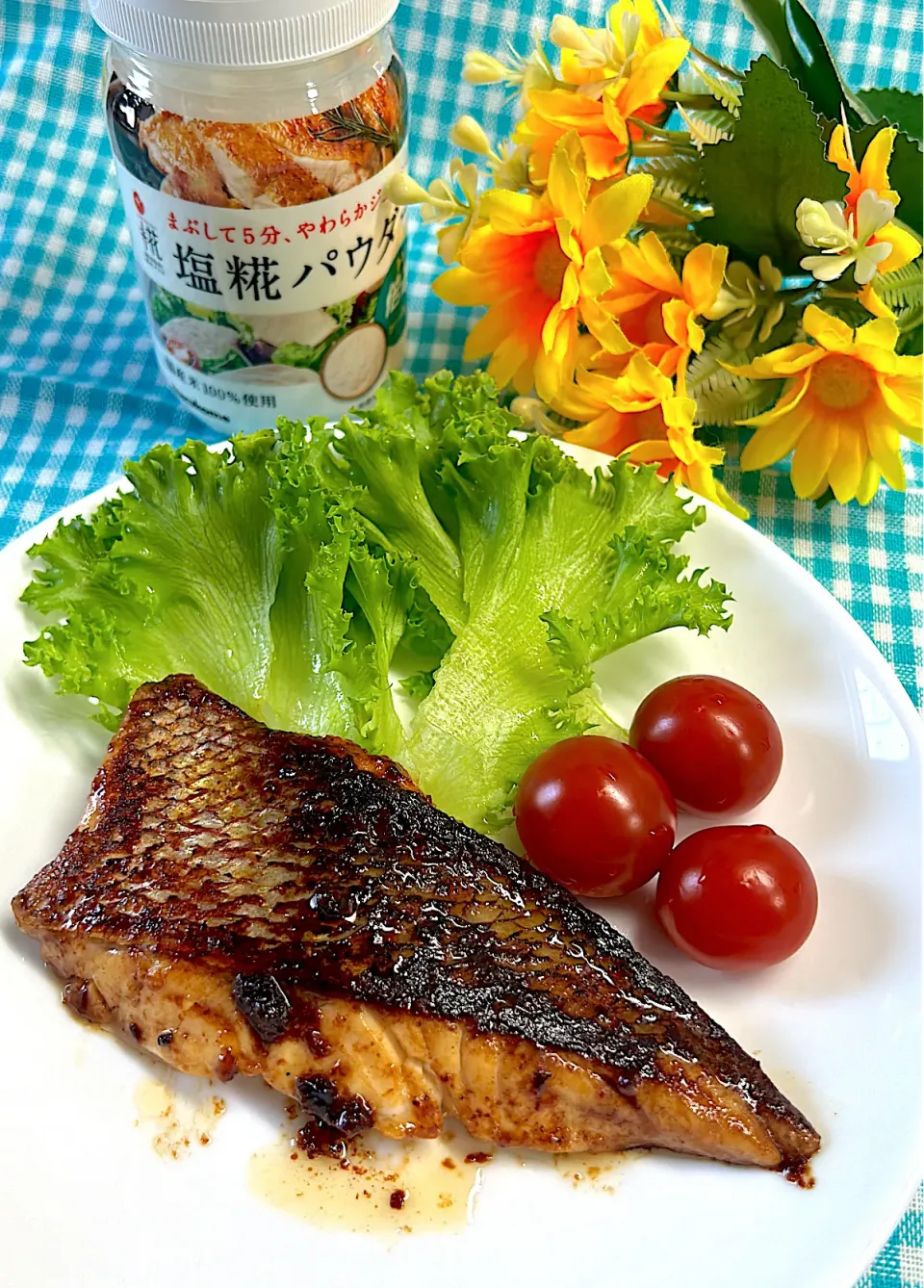 鯛の醤油バター焼き|まめすけ⭐︎さん