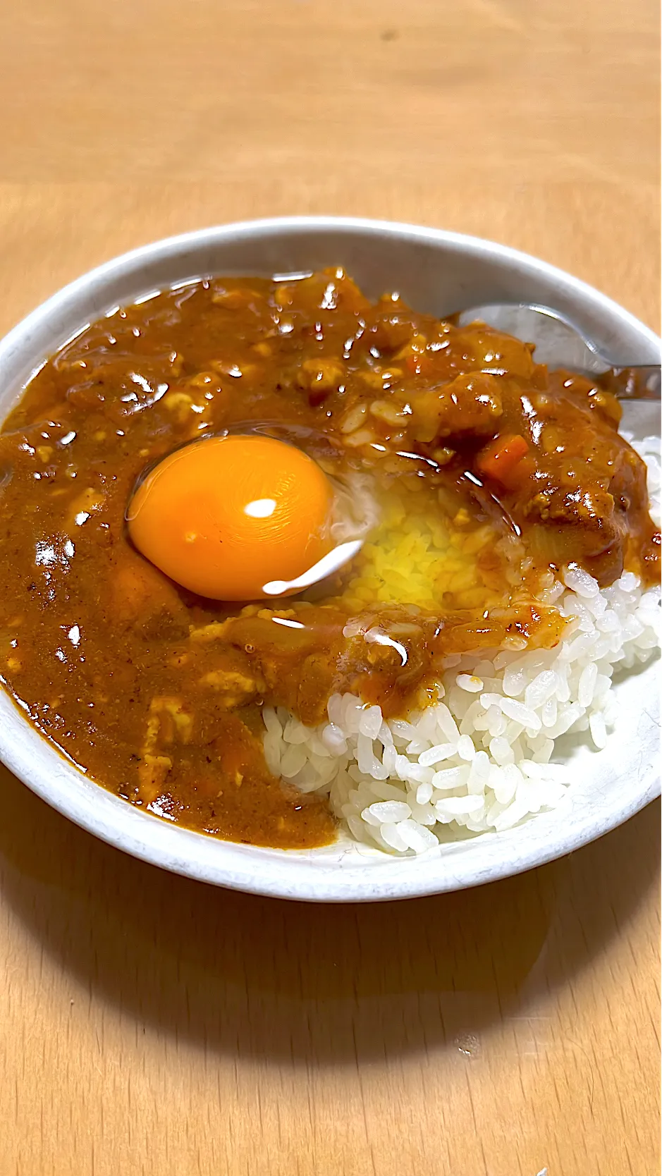 昨日のカレー　休日朝ごはん|まつさん