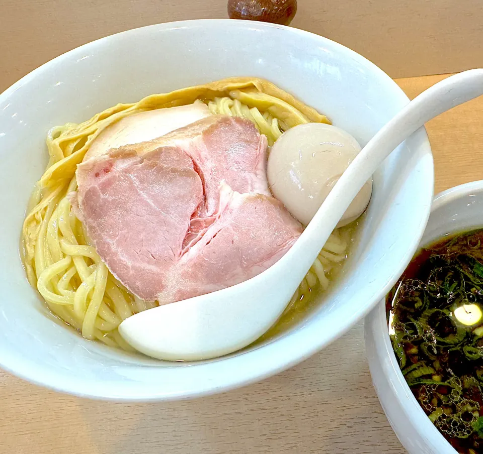 Snapdishの料理写真:特製つけ麺 昆布水掛け|流線形さん