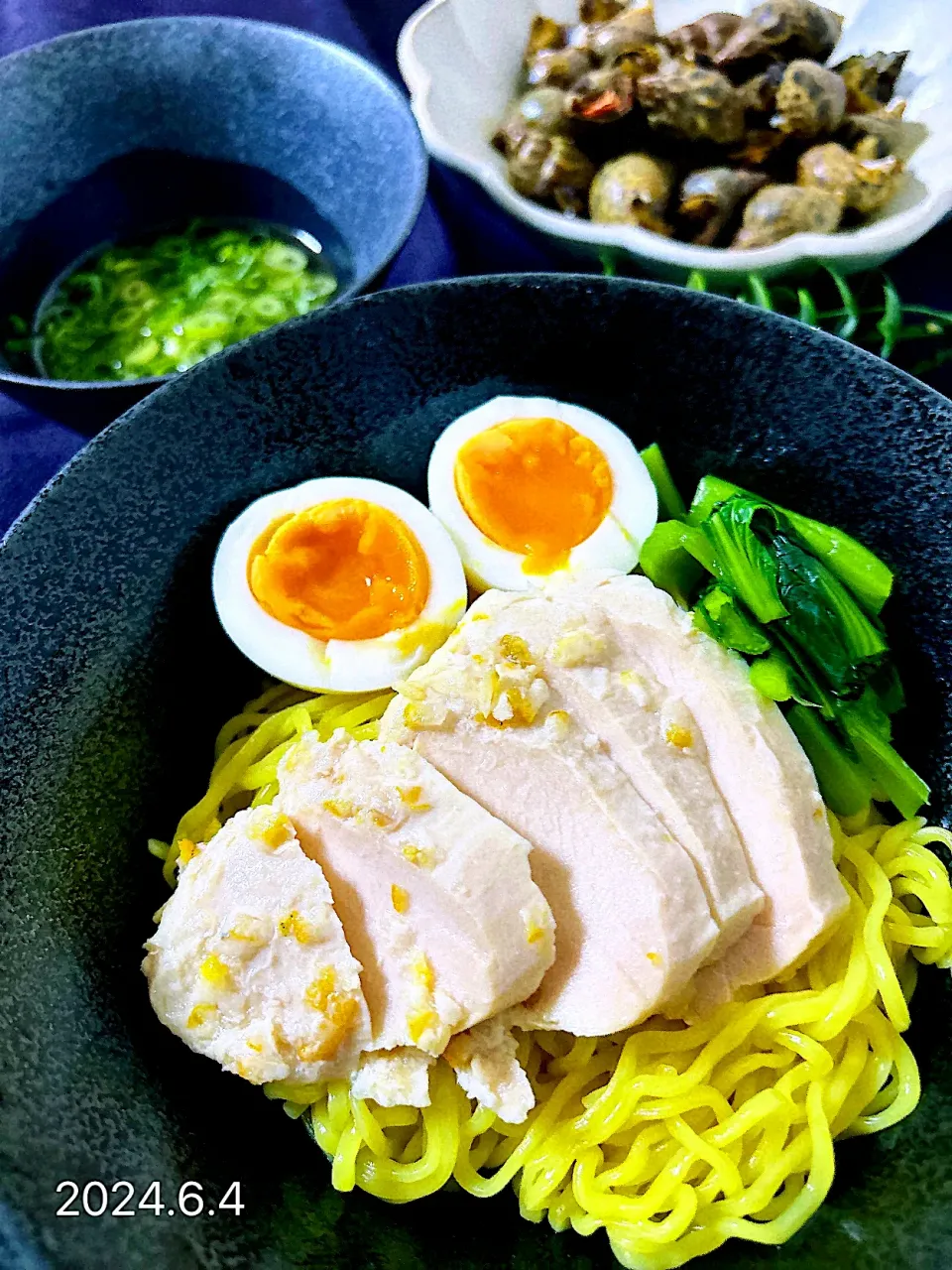 ゆずサラダチキンでつけ麺|オーロラさん