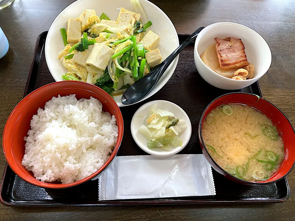 豆腐チャンプルー定食|しのぶさん