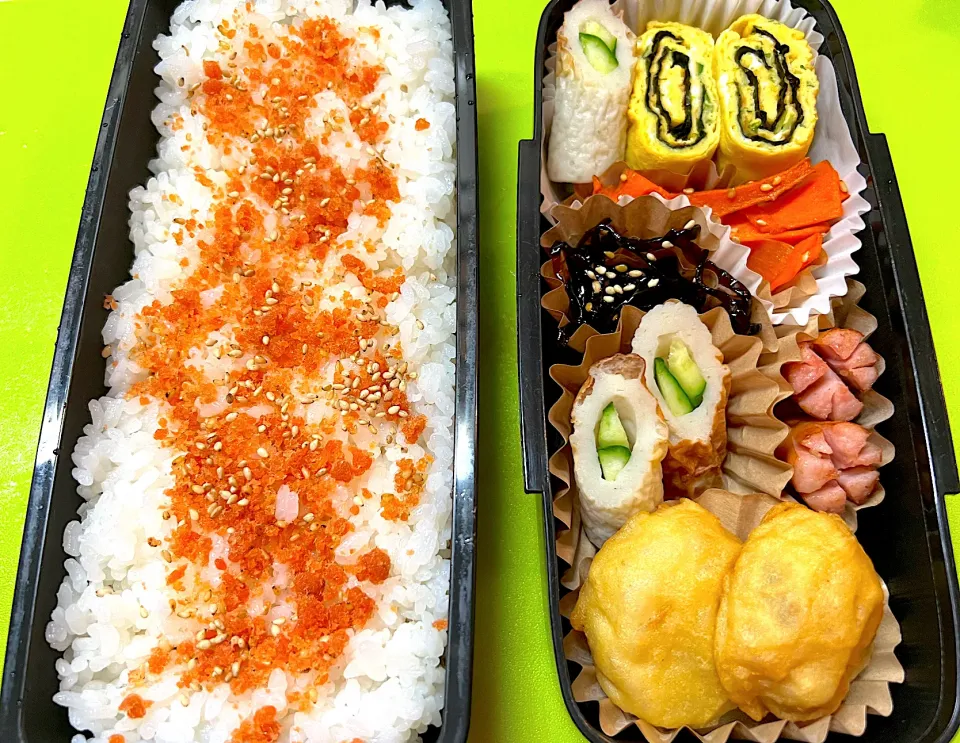 Snapdishの料理写真:高1息子のお弁当（火）☀️今週も頑張るぞー|KCoさん