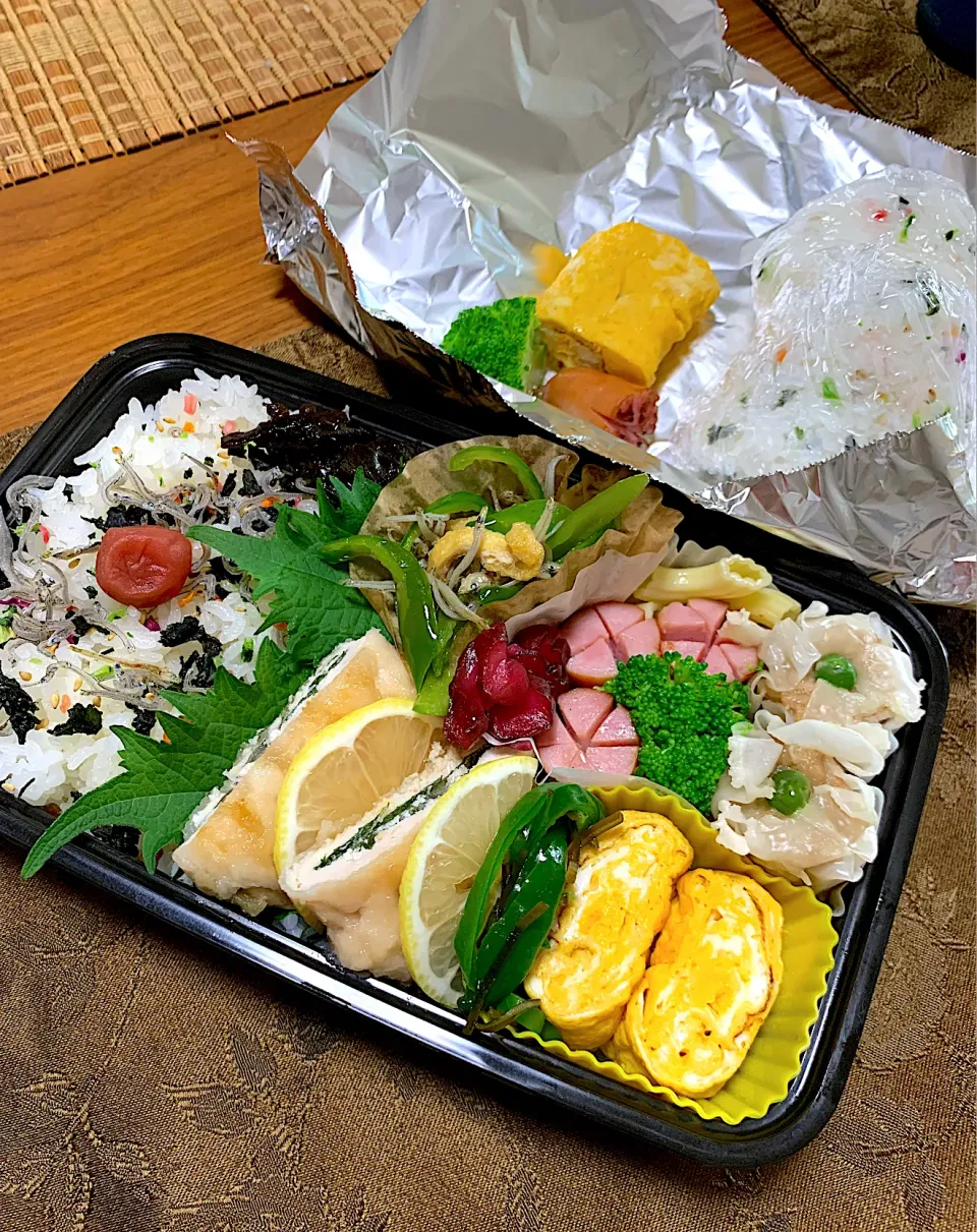 Snapdishの料理写真:今日のヘルシーお弁当！&山メシ|Riemamaさん