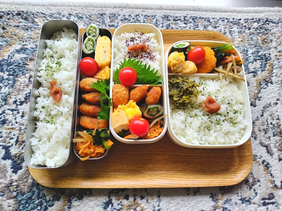 Snapdishの料理写真:みんなのお弁当🎵 2024.6.11|mayumiさん