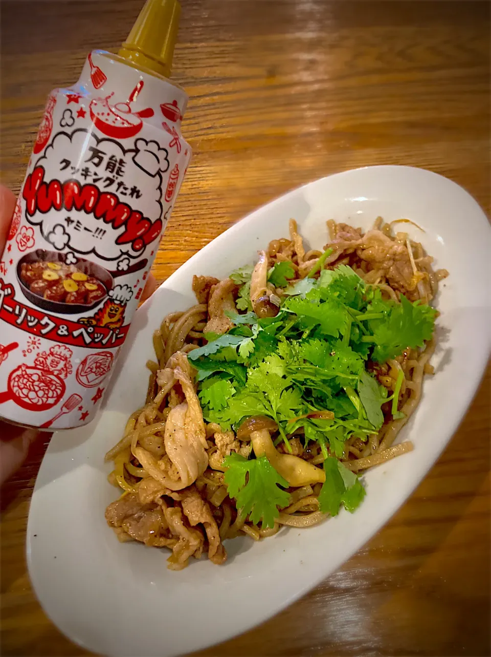 万能クッキングたれYummy!で作るエスニック風炒め蕎麦|まーさん