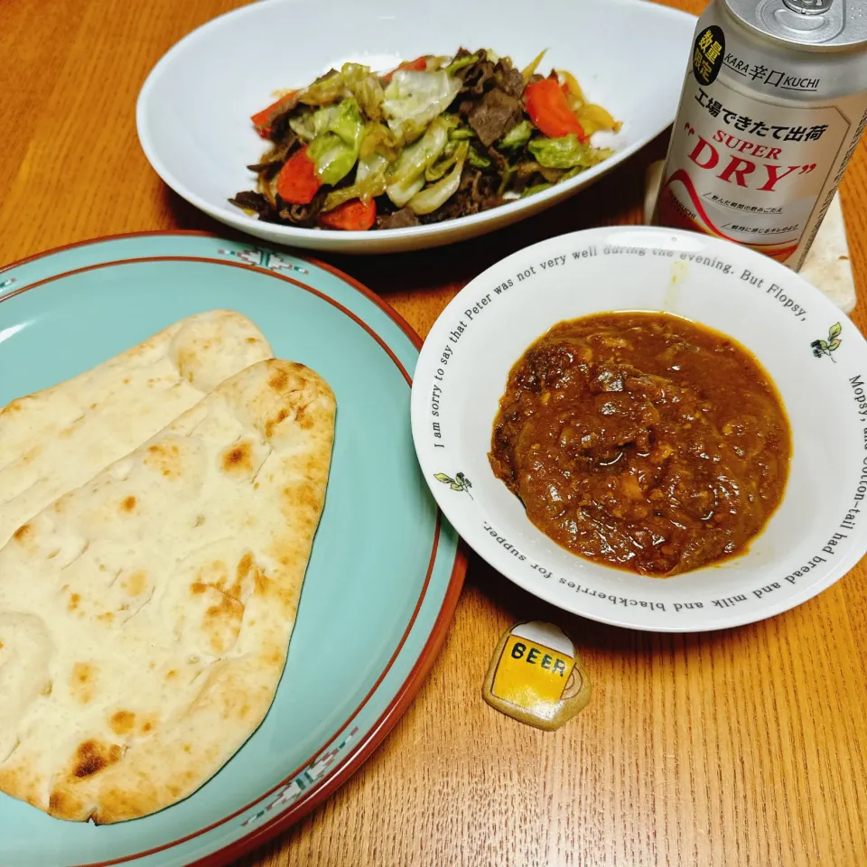 レトルトカレーとナン
キャベ牛|naoさん