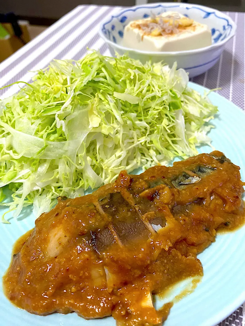 味噌濃いめの鯖の味噌煮|単身赴任のっちさん