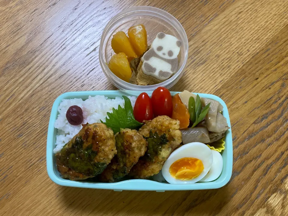 6/10青しそつくね弁当|ゆさん