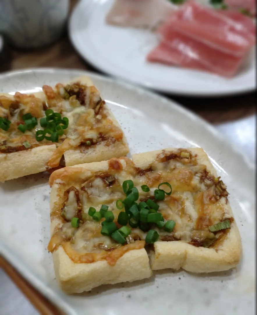 濃厚液みそでねぎ味噌チーズ焼き|ゆりちさん