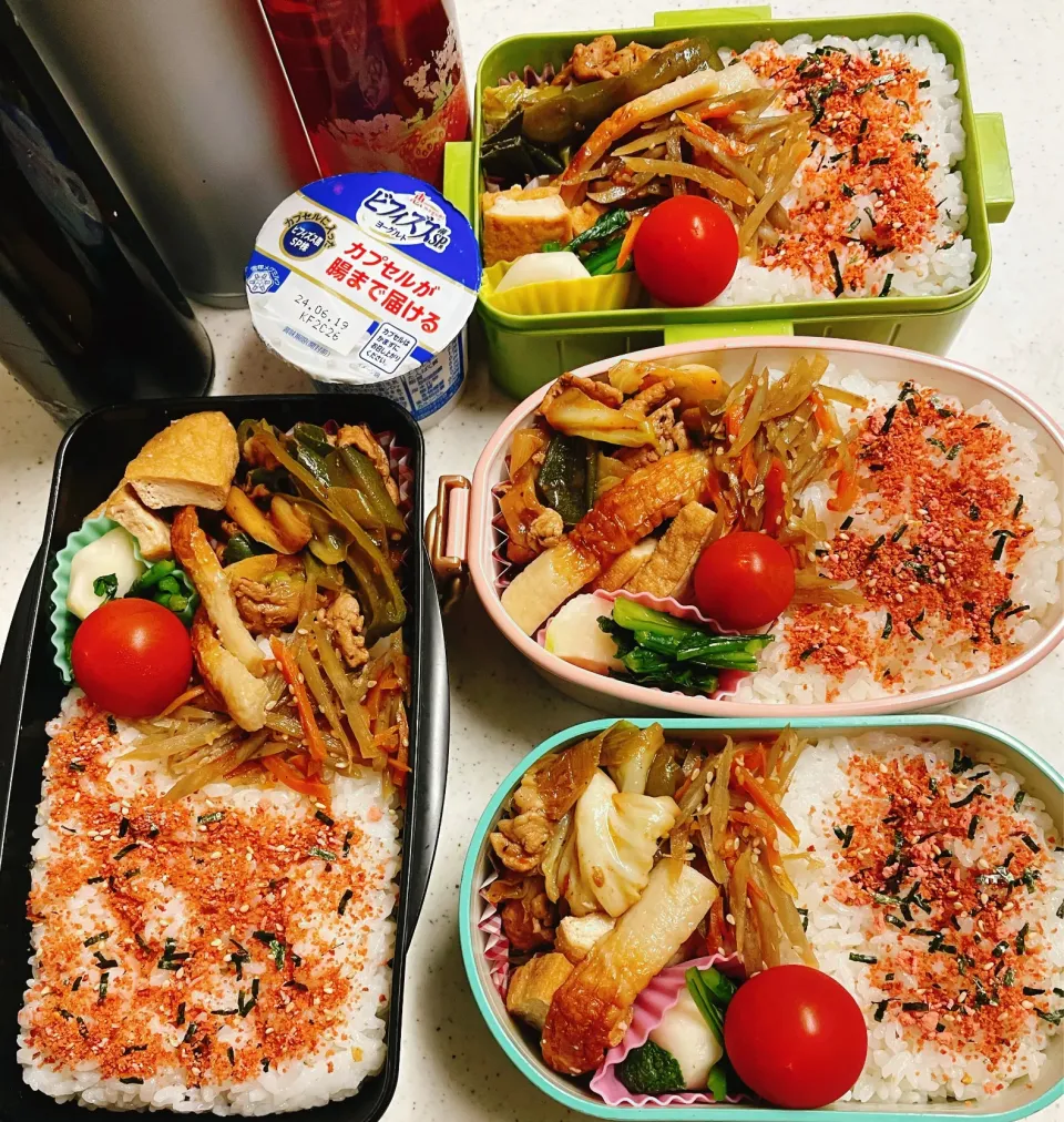 Snapdishの料理写真:今日のお仕事&学校弁当♪2024.6.12|ぐぅさん