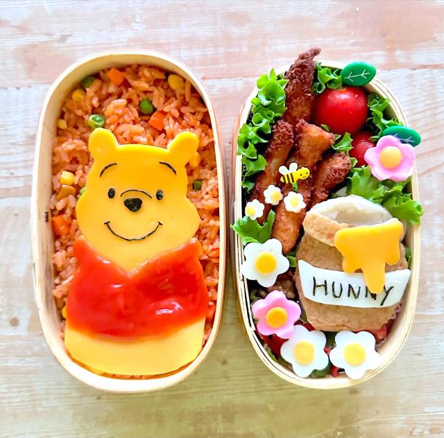 プーさんオムライス弁当/ちえ | Snapdish[スナップディッシュ] (ID:8HX1za)