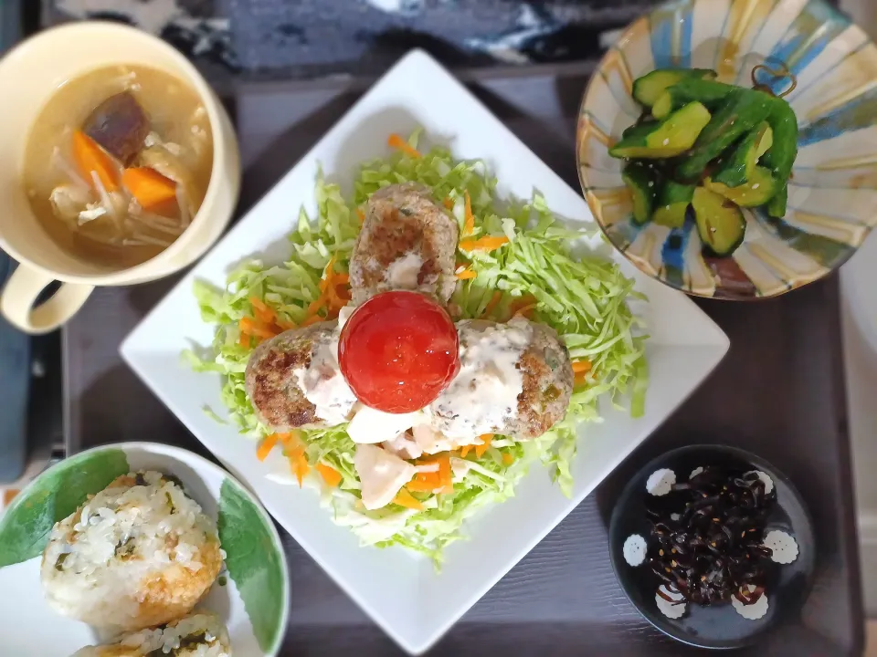 スイーツポテトさんの料理 塩糀de鶏ひき肉☆ハンバーグ〜おろし生姜ポン酢〜|ぽんすけさん