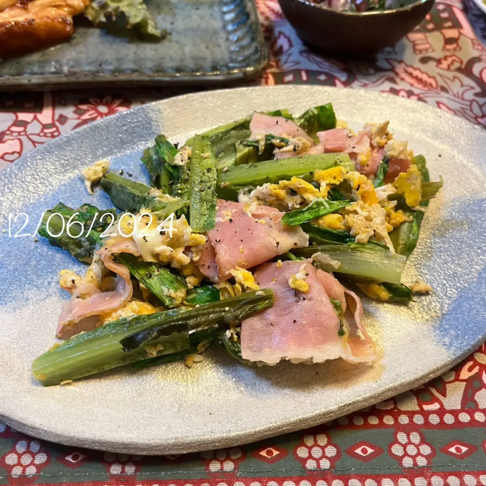 Snapdishの料理写真:油麦菜炒め|友さん