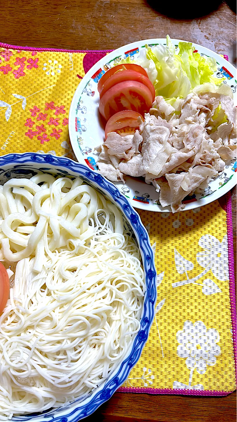 豚しゃぶ　冷素麺&うどん|4jinoanataさん