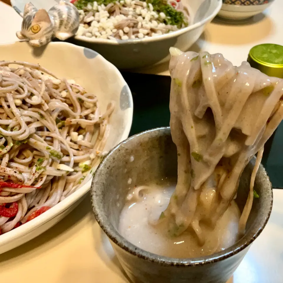 茨城産蕎麦粉をベシャメルの様にドロドロの蕎麦湯を絡めて食べるお蕎麦|Takeshi  Nagakiさん