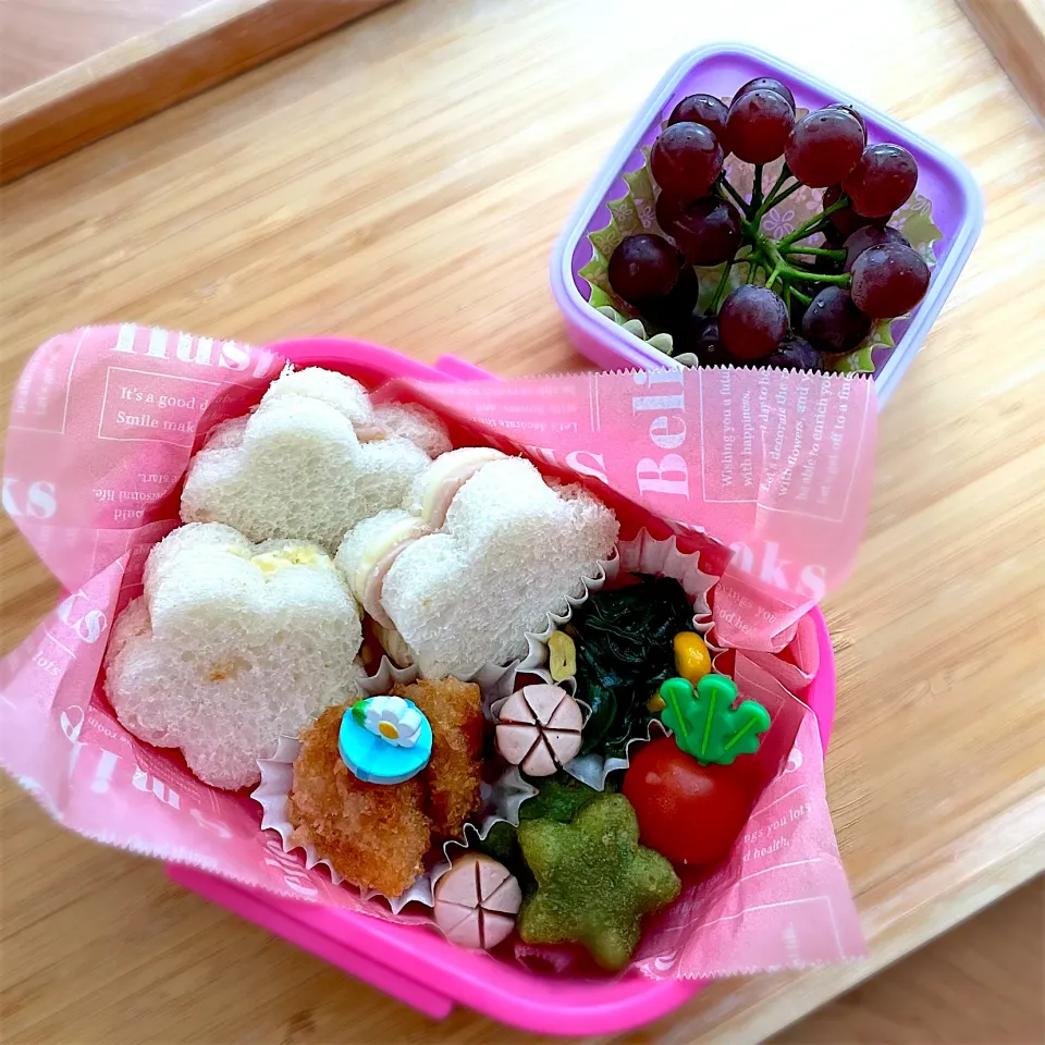 お花サンドイッチ弁当|ふうりんさん