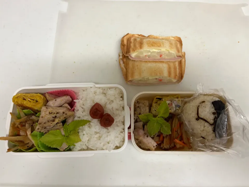 Snapdishの料理写真:娘と妻のお弁当|もとくんさん