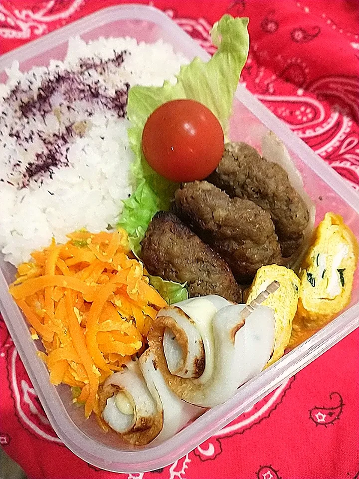 にんじんしりしりーハンバーグ弁当|yayoi.Kさん