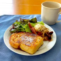 わたしの朝ごはん　フレンチトースト☕️