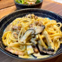 Snapdishの料理写真:京都  cenci（チェンチ）のパスタソースで  カルボナーラ|メイスイさん