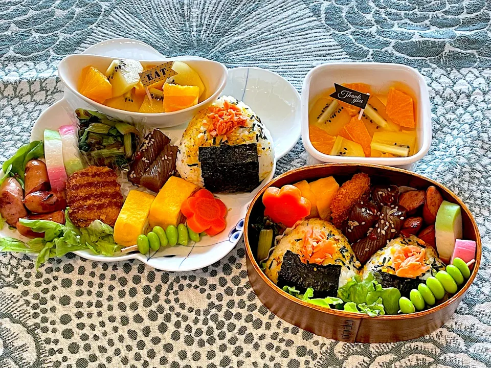 Snapdishの料理写真:息子達のお弁当|Flowerさん