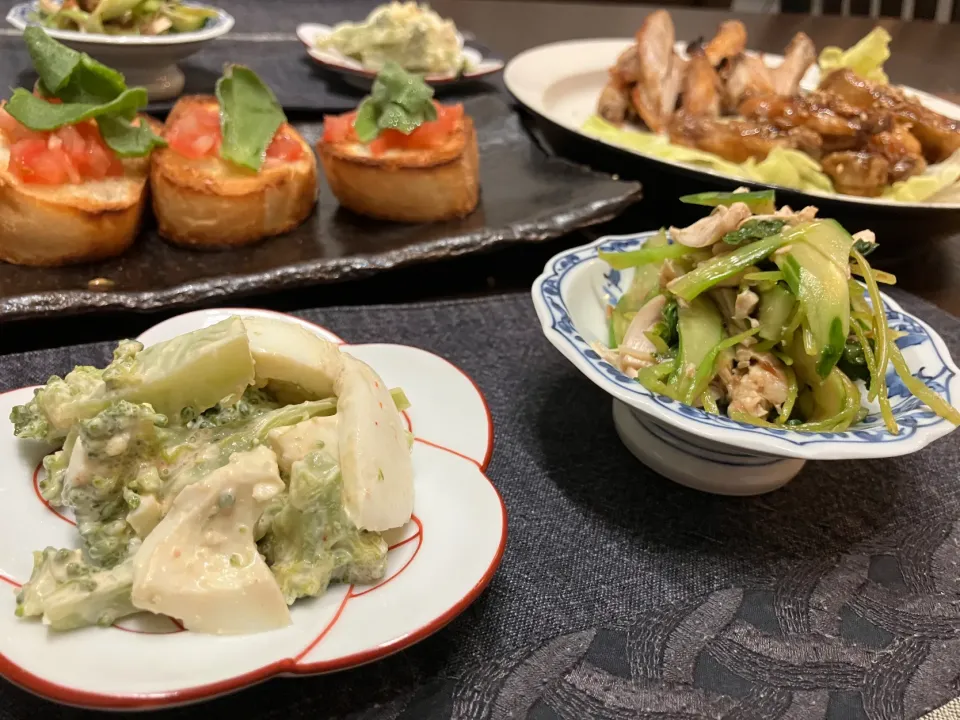 Snapdishの料理写真:6/15 野菜たっぷり晩御飯|あーるさん