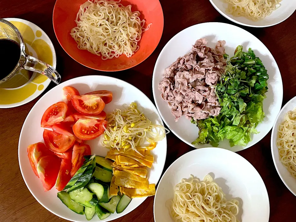 トッピング麺で晩ごはん|みーぬさん