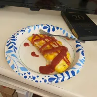 Snapdishの料理写真:Cheesy egg omelette|Beckaさん