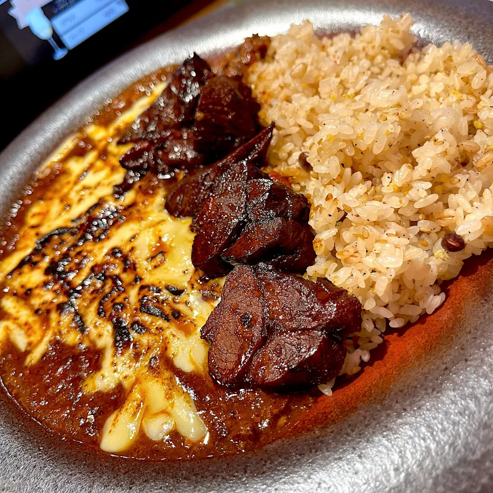 とろ肉増しフレンチカレー焼きチーズ増し@フレンチカレー スプーン(西荻窪)|塩豚骨さん