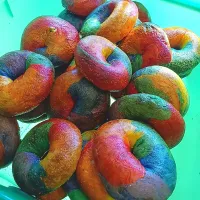 Snapdishの料理写真:rainbow bagels|Donna Rammaさん