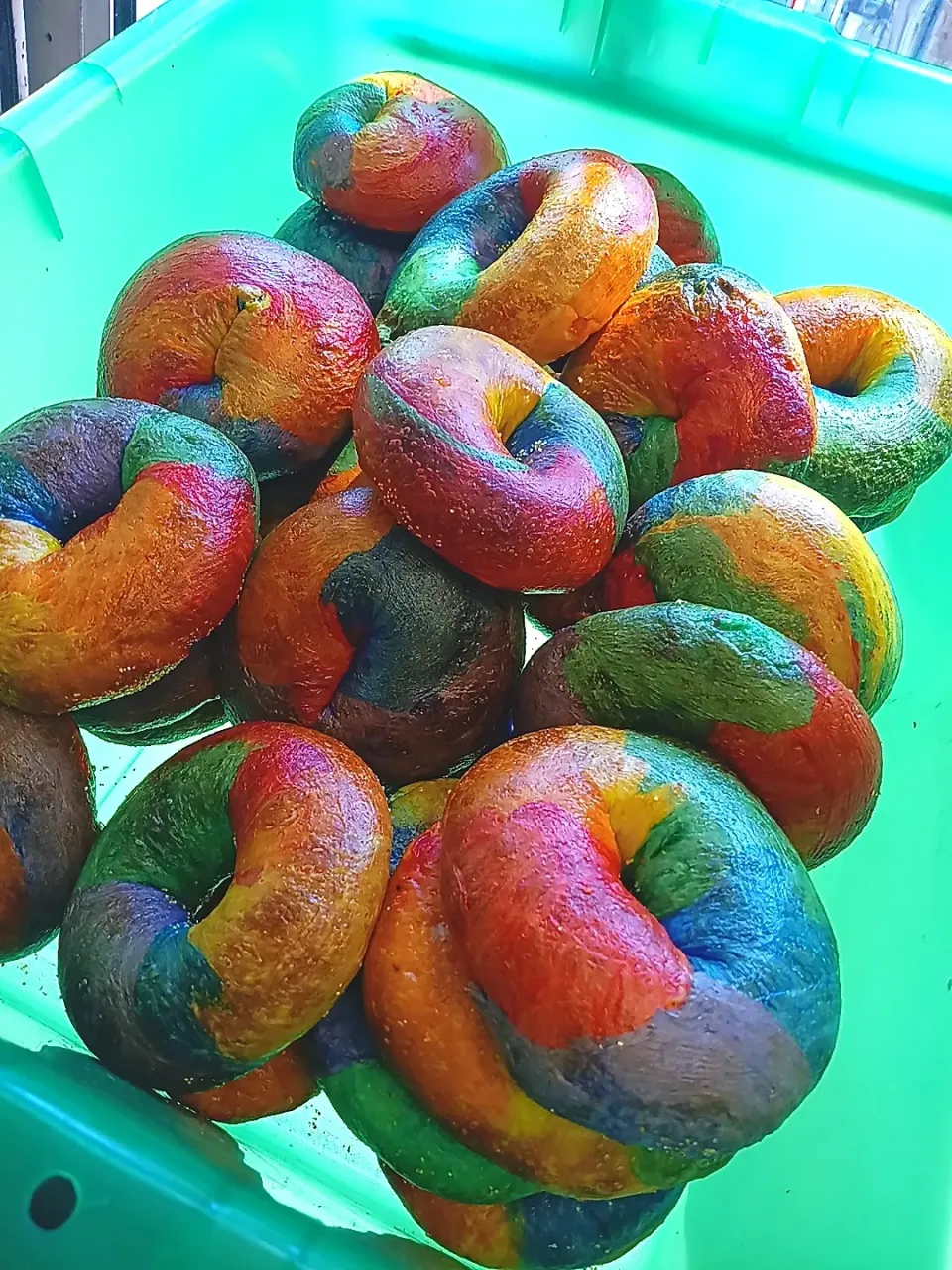 rainbow bagels|Donna Rammaさん