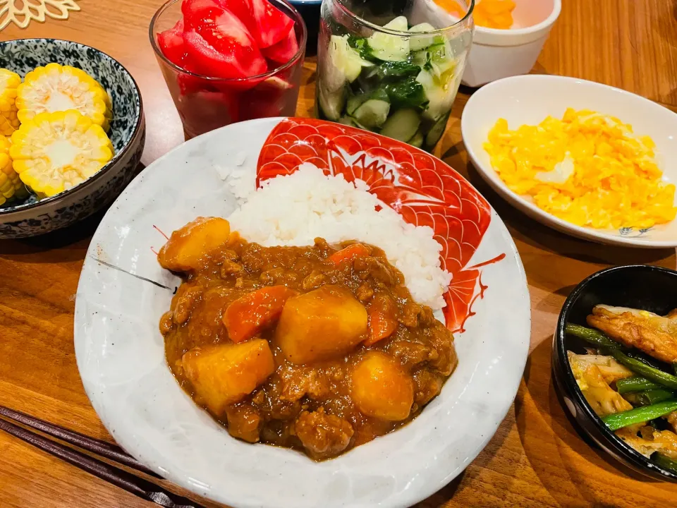 Snapdishの料理写真:20240616🍚🍖週末のお家ご飯🍝🍛|akiyo22さん