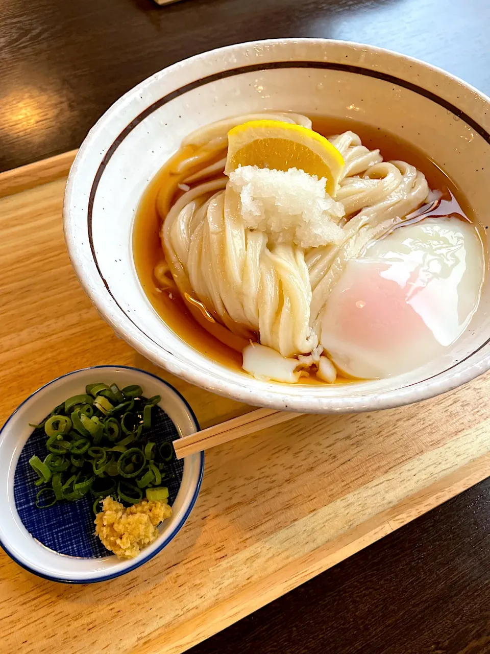 冷ぶっかけうどん温玉トッピング🍀*゜|おかちさん