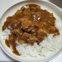 焼き肉入りカレーライス