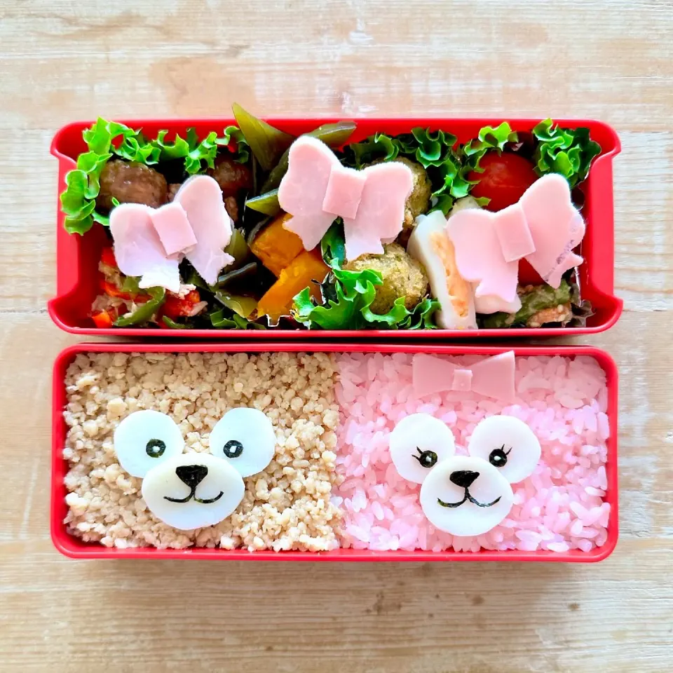 ダッフィー&シェリーメイ弁当|ちえさん