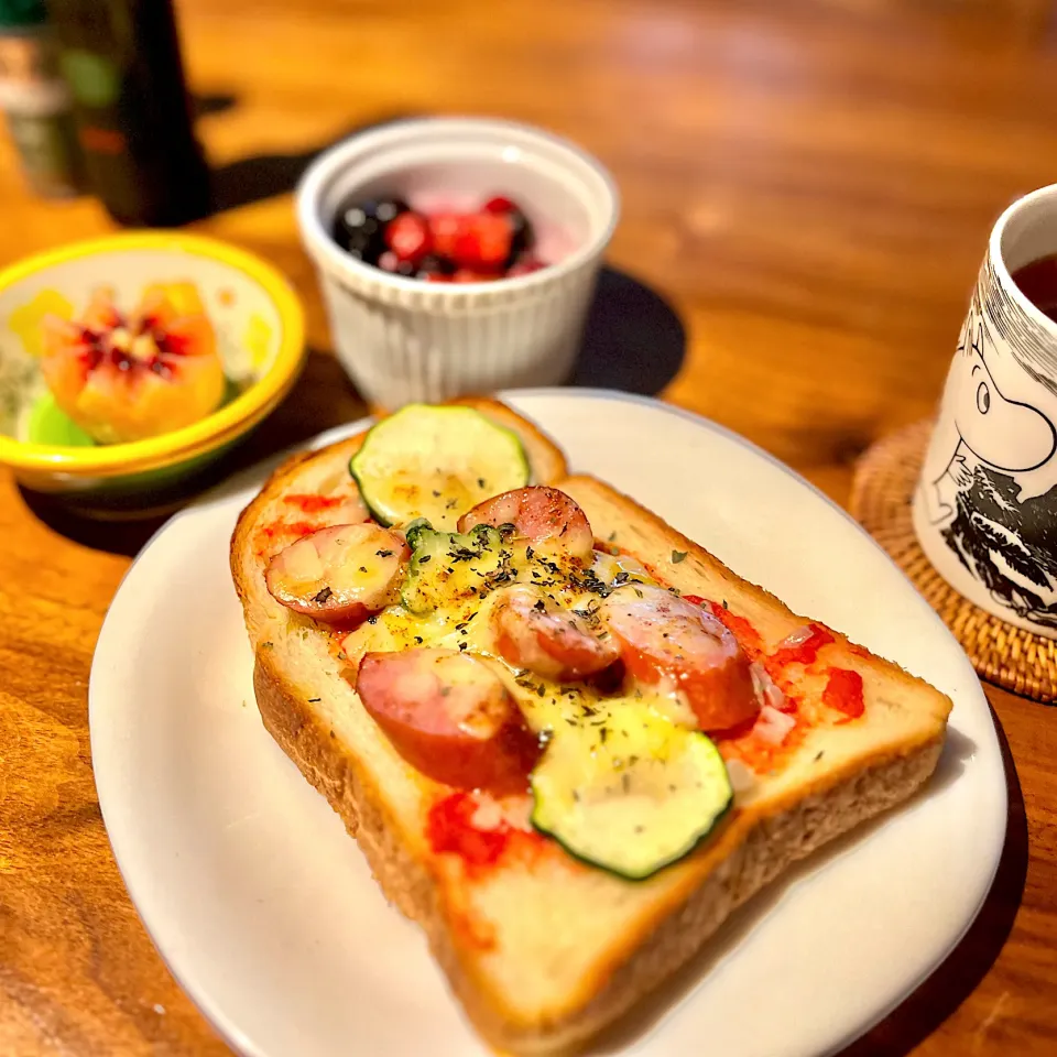 カポナータ風ピザトースト🇮🇹Caponata Pizza Toast🍕|アッコちゃん✨さん