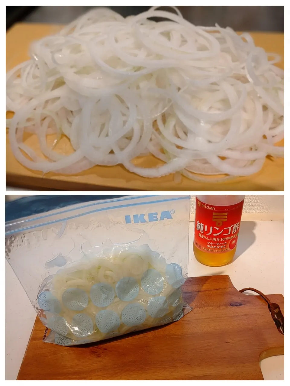 Snapdishの料理写真:血液サラサラ☺️酢玉ねぎを作り置き|みりさん