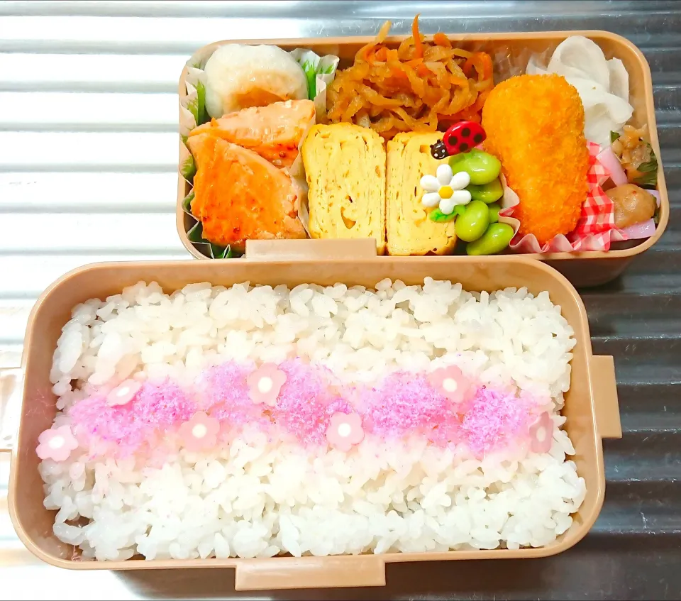 Snapdishの料理写真:焼き鮭弁当|8YUKKO8さん