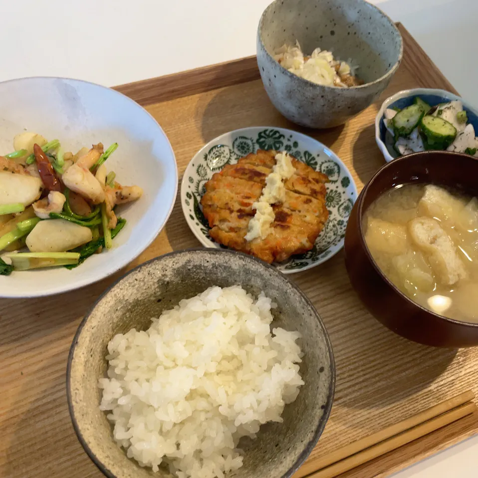 海老と蕪のペペロンチーノ風定食|pontalさん