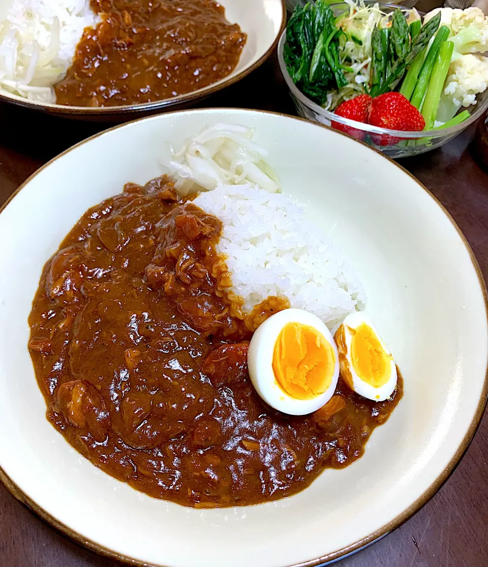 晩ご飯のカレーと朝カレー🍛|がおりんさん