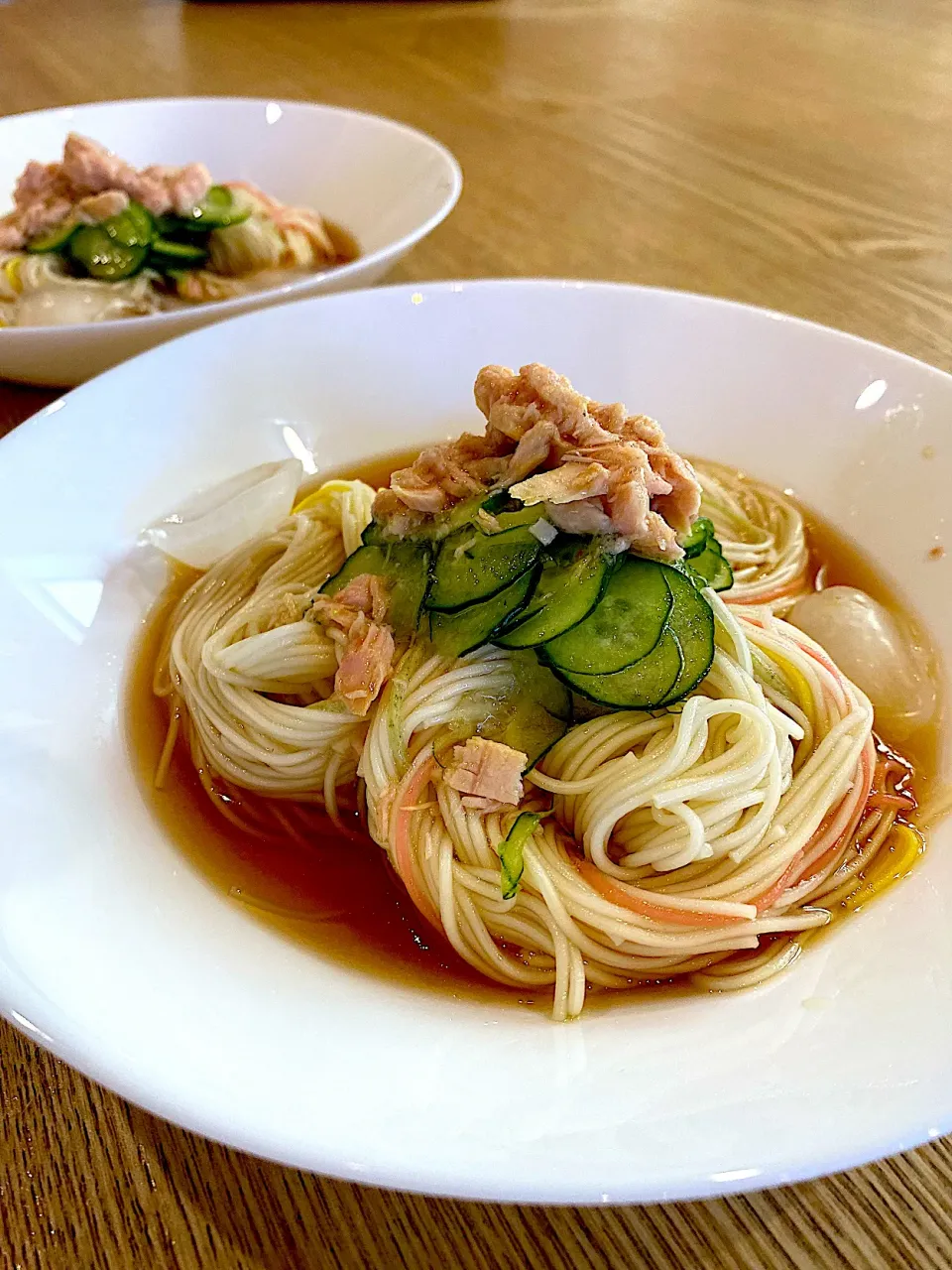 Snapdishの料理写真:ぶっかけ素麺|しばざきまりさん