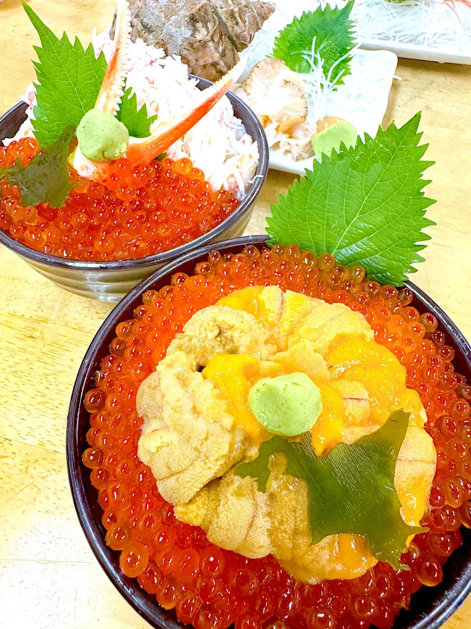 Snapdishの料理写真:いくらうに丼、カニいくら丼|ひろさん