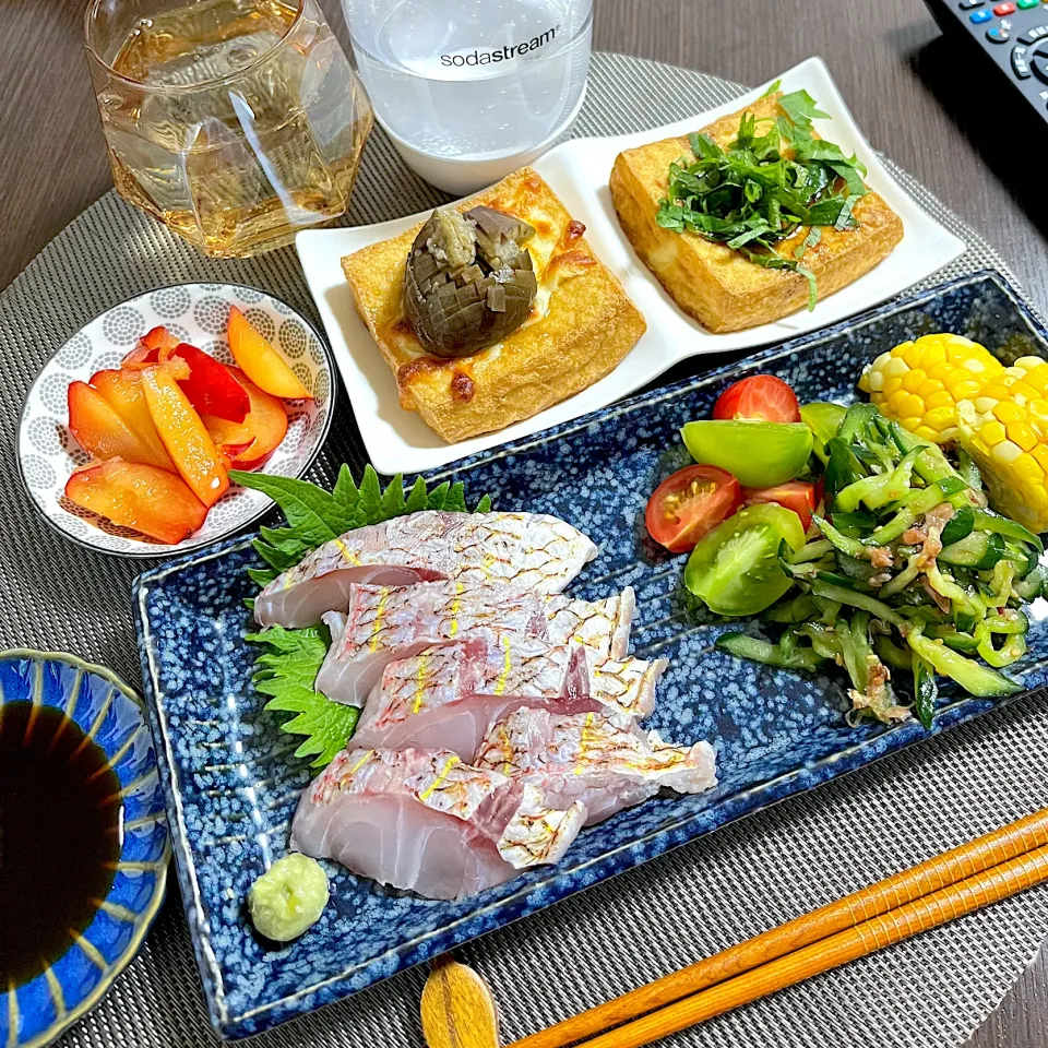 6/19晩ご飯：イトヨリダイの炙り|ななみんさん