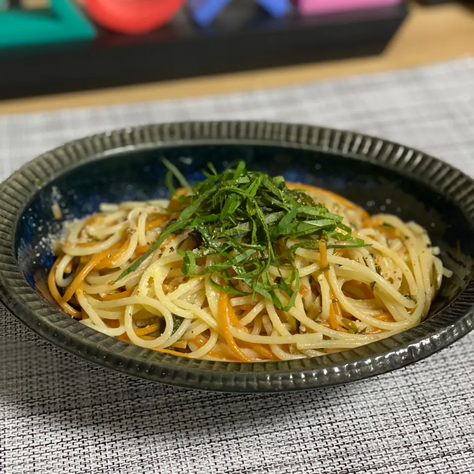 梅と大葉のスパゲティ|OLの気ままご飯🍽さん