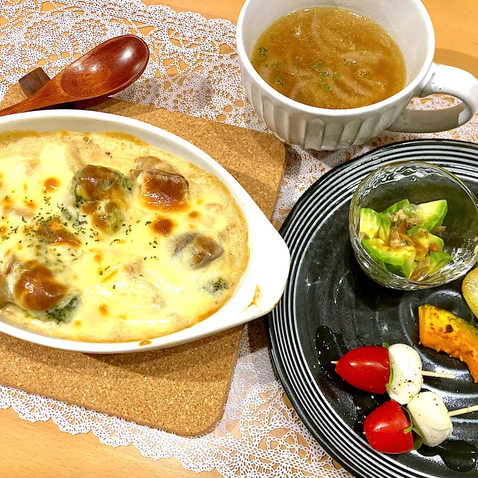 Snapdishの料理写真:グラタン　オニオンスープ|waicaさん