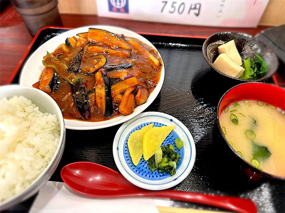 麻婆なす定食|古山さん