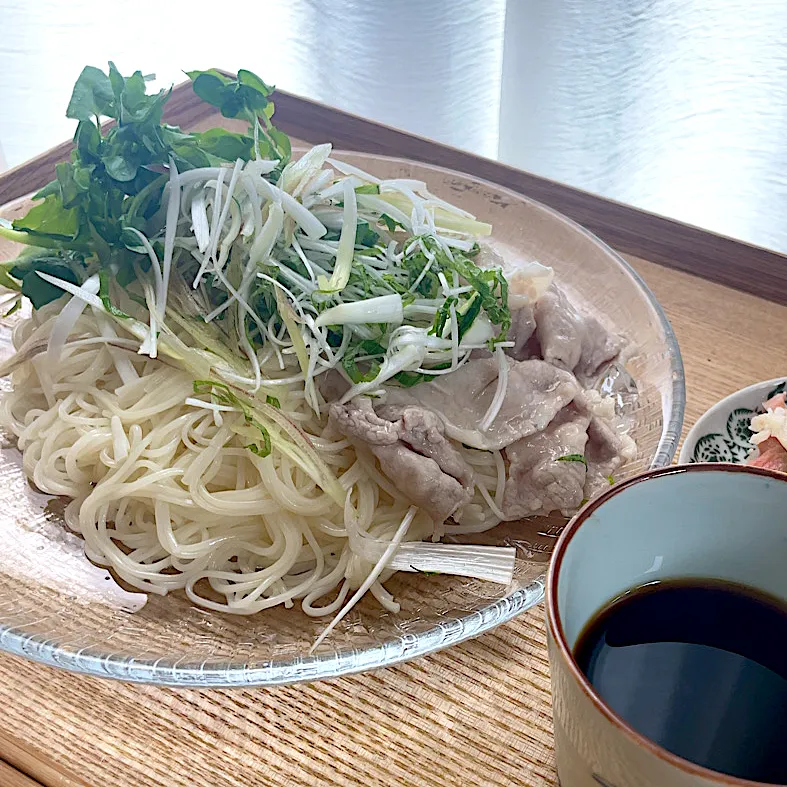 薬味豚冷しゃぶの素麺|pontalさん