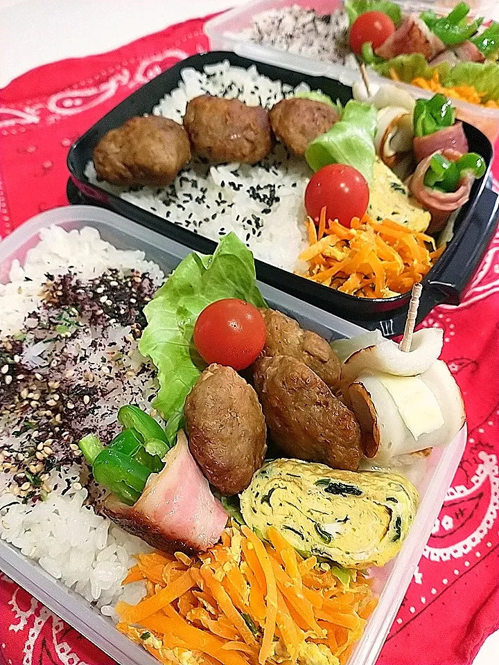 にんじんしりしりーハンバーグ弁当（量産）|yayoi.Kさん