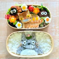 Snapdishの料理写真:トトロキャラ弁|ちえさん