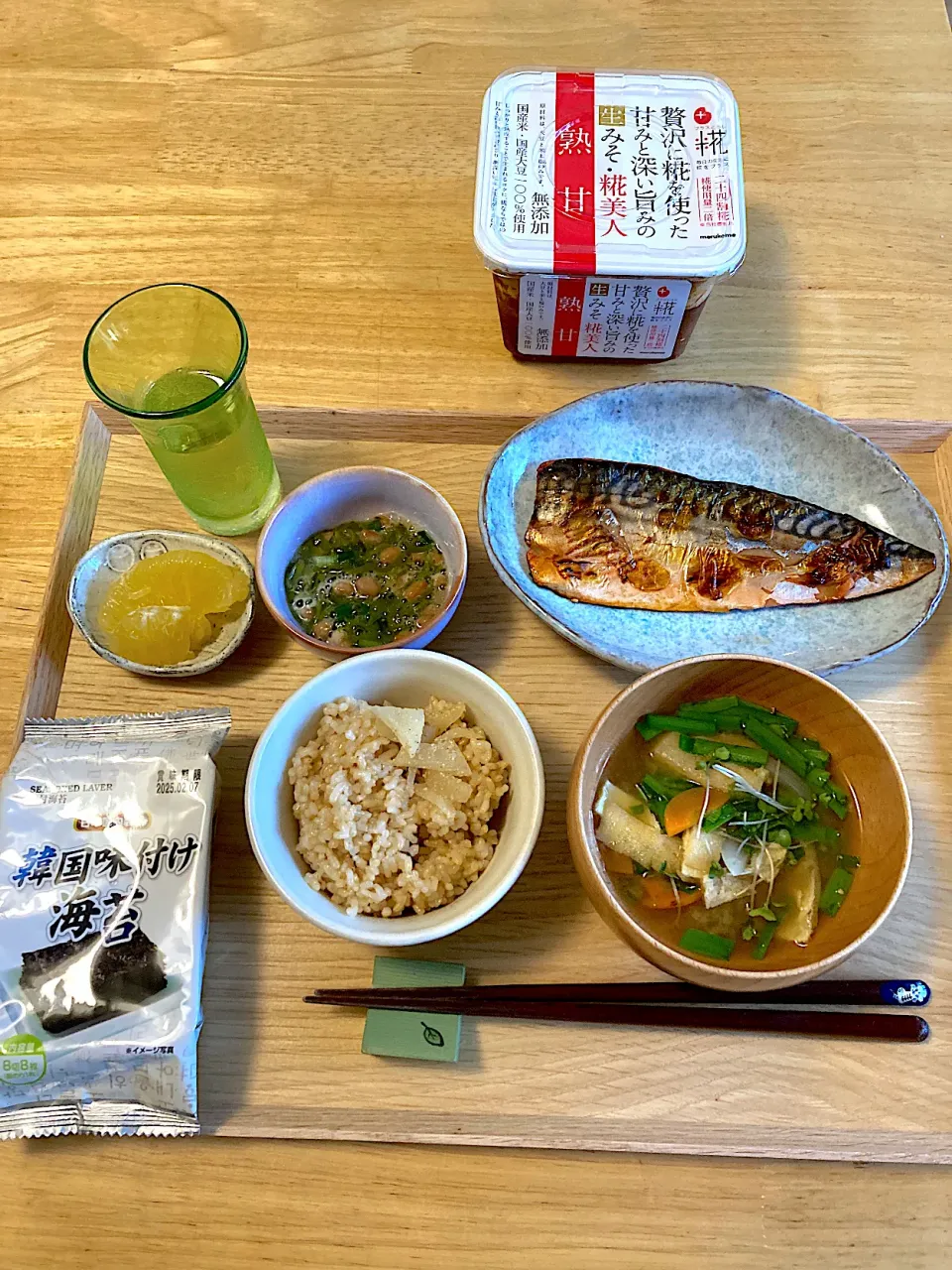 Snapdishの料理写真:旦那さん朝定食♡|さくたえさん